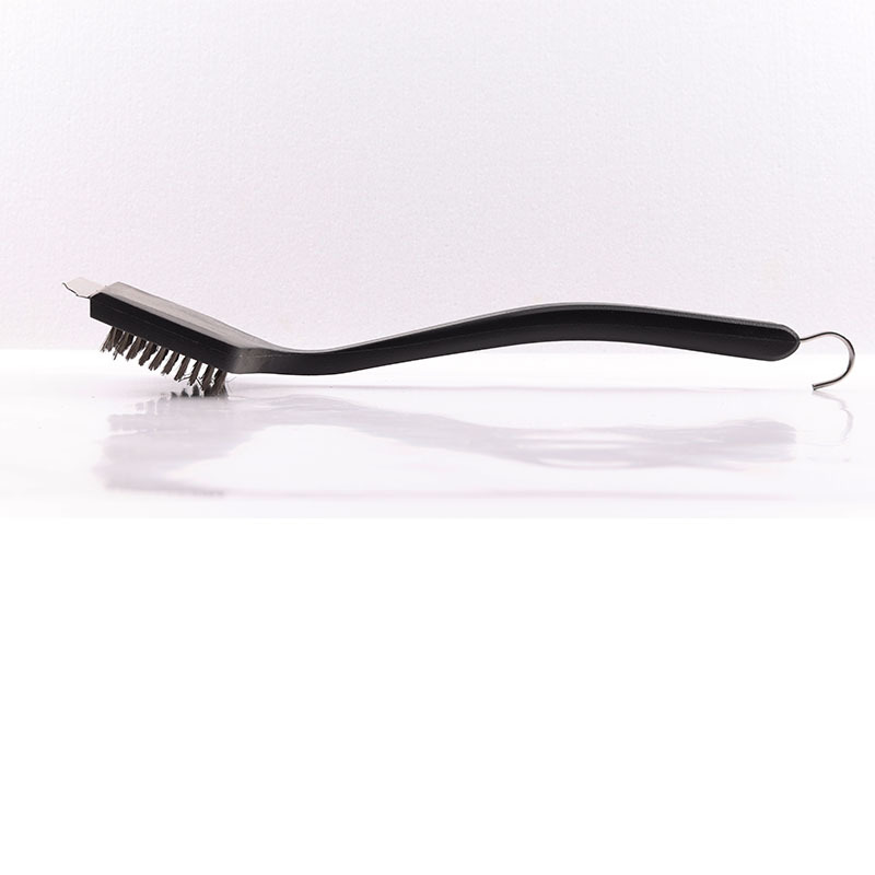 Cepillo de alambre de acero inoxidable barbacoa cepillo barbacoa herramienta de limpieza cepillo de limpieza mango largo gancho grande cepillo para hornear