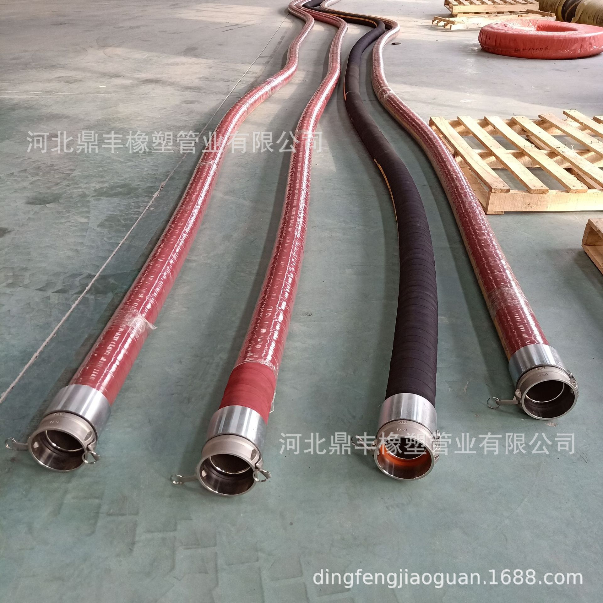 现货供应耐酸碱胶管 船用大口径输油橡胶钢丝软管 不锈钢法兰胶管