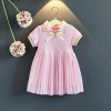 Children's skirt, summer clothing, small princess costume, dress, polo collar