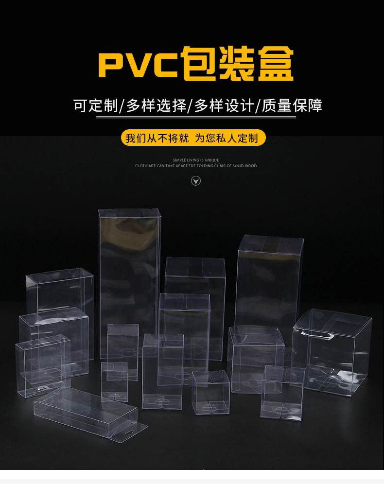 透明包装盒子pet吸塑折叠胶盒定制logo方盒咖啡礼盒pvc塑料包装盒-阿里巴巴