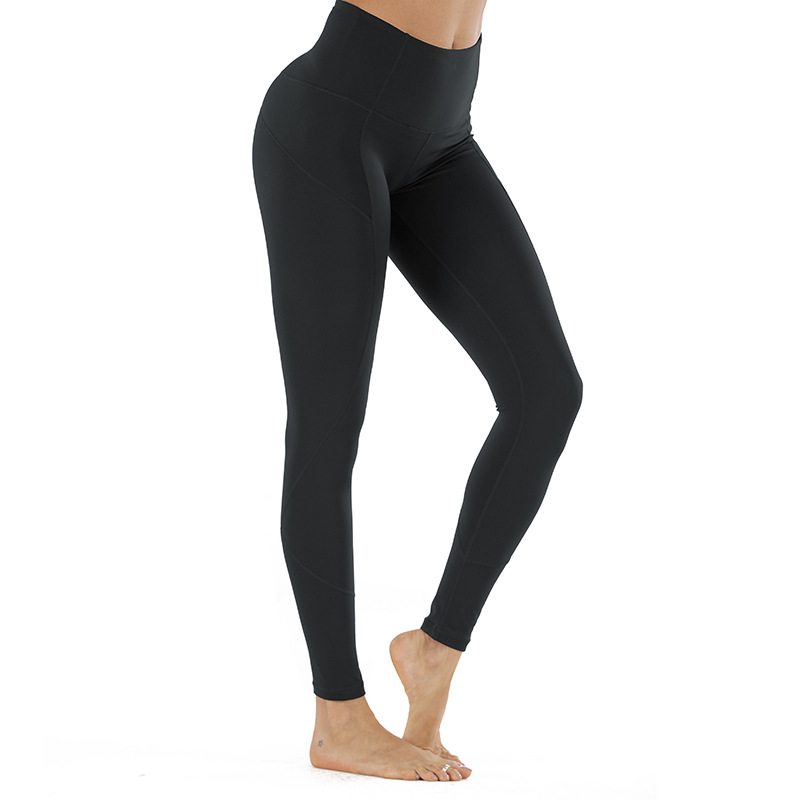 hollow stitching tight sports running fitness yoga pants NSLX21580