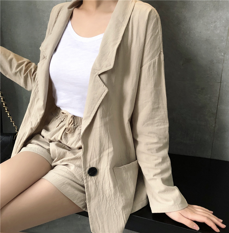 Costume femme en Mélange de chanvre - Ref 3333895 Image 5