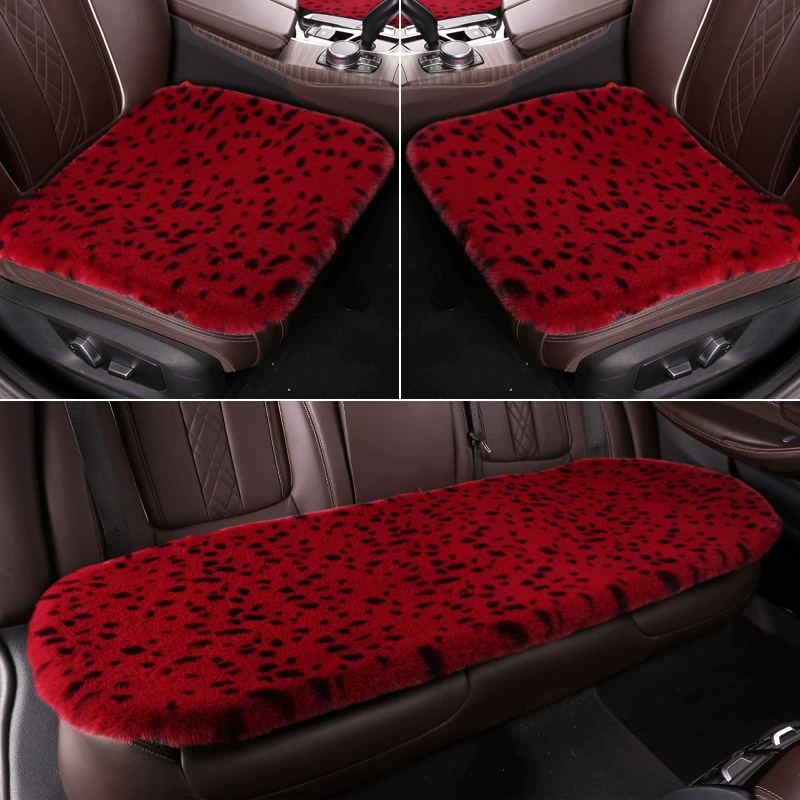Автомобильная Подушка Зимняя кролик рекс Плюшевая без спинки Теплая подушка из трех частей Унисекс Автомобильная Подушка Интернет-знаменитости