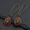 Metal retro earrings, European style