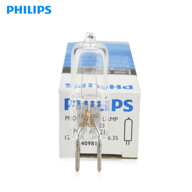 PHILIPS飞利浦7023 12V100W米泡 显微镜灯泡X光 Dr拍片机卤钨灯