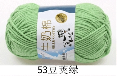 Пряжа Milk Cotton — моток 5-слойная средней крупности, 50 г, доступно 91 цвета