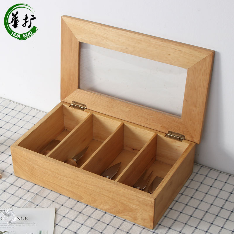 Rubber wood storage box creative household supplies bamboo office desktop storage box multifunctional storage box Rubber wood storage box creative household supplies bamboo office desktop storage box multifunctional storage box