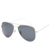 Classic fashionable sunglasses, retroreflective metal glasses solar-powered