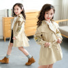 girl Trench coat Autumn 2019 new pattern children Korean Edition fashion coat Children Female baby Autumn jacket