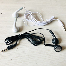 经典二代耳塞式耳机MP3电脑手机耳麦 平头铁钢网圆线地摊配机耳机