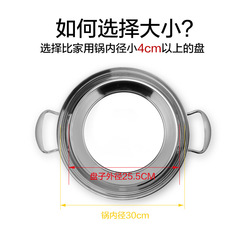 304不鏽鋼蒸涼皮鑼鑼做涼皮的工具家用腸粉盤子盤蒸盤魚菜盤羅羅