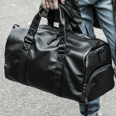 Travel Bag Men's Handbag Large Capacity Travel Luggage Short Trip Business Trip Shoulder Bag Crossbody Leather Fitness Bag