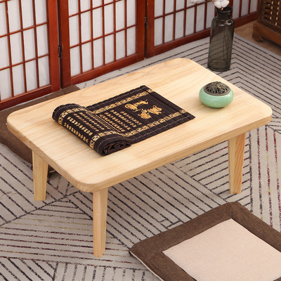 新中式飄窗桌簡約實木小茶幾榻榻米桌子禅意家用窗台陽台炕桌矮桌