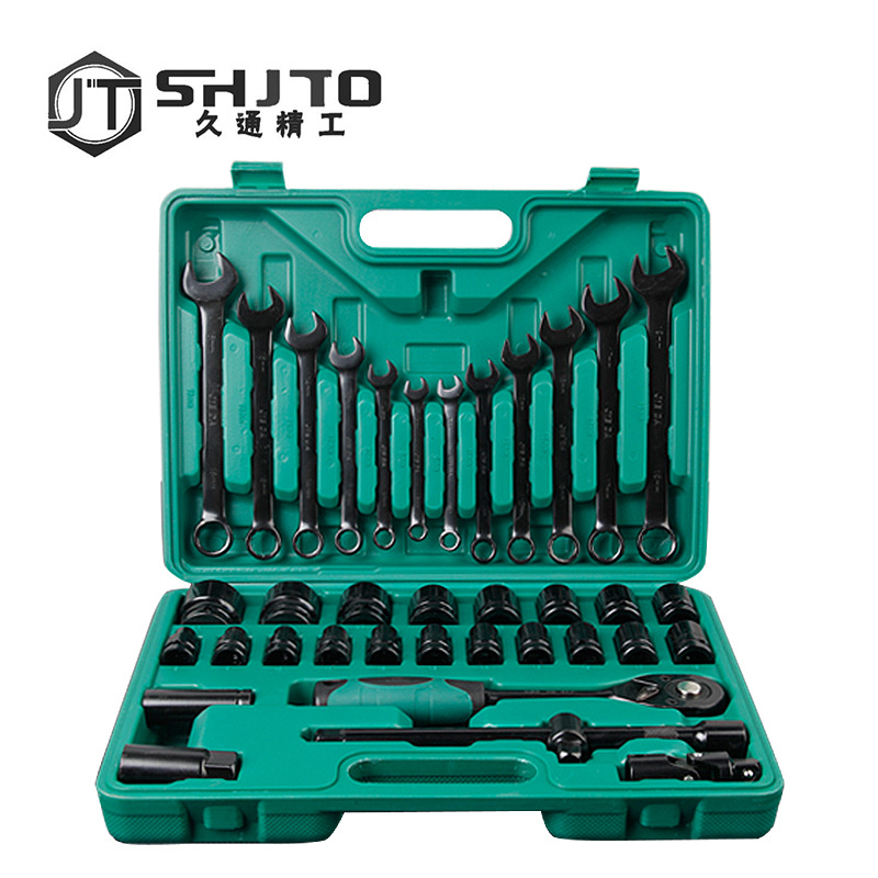 Fabricante Jiutong marca de 37 piezas llave de enchufe combinación de doble propósito llave traje herramientas de hardware Linyi