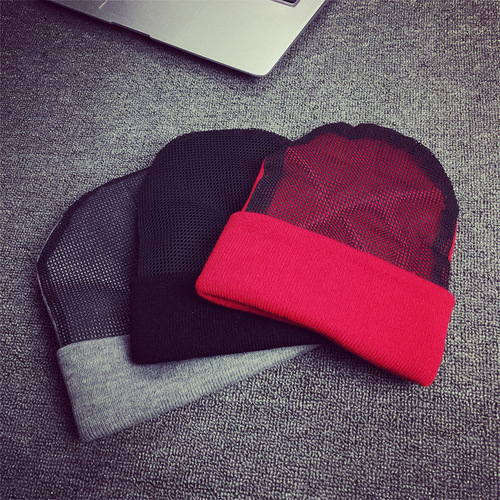 New style head-turning hat with wear-resistant mesh autumn and winter hiphop hip-hop spinning hat hip-hop knitted hat woolen hat cold hat