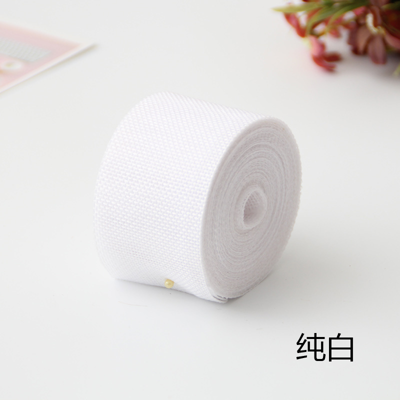 Cinta de lino de imitación DIY decoración de la boda 5CM color poliéster rollo de lino decoración del partido ventas directas de la fábrica