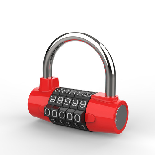 Gym password lock Large printed LOGO iron file cabinet locker door management password padlock