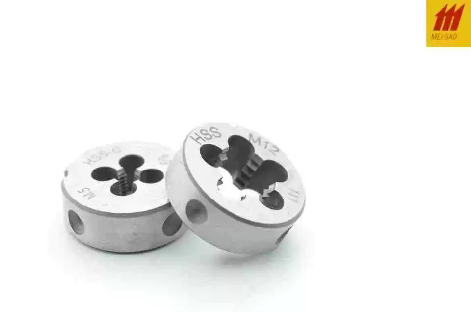 Dachang Оборудование Meigao Серия инструментов Плашки из быстрорежущей стали (111) Круглые штампы Трубная резьба Плашки для водопроводных труб