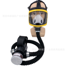 充电便携式电动辅助送风防毒面具 长管呼吸器防毒滤尘全面罩面具