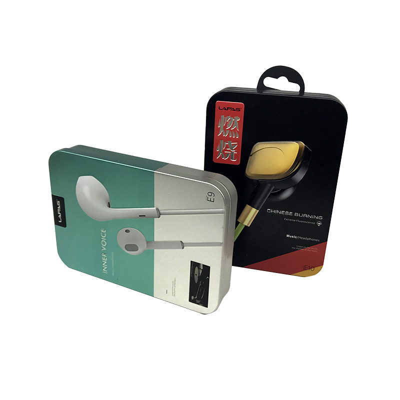 手机钢化玻璃膜包装铁盒/推拉盒/ iPhone7手机膜滑盖铁盒