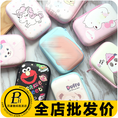 headset Storage bag originality Portable lovely Cartoon Big bag have more cash than can be accounted for data line Small change Coin bag Fall Female models