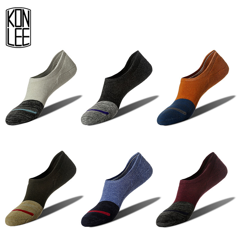 2019 Autumn New products Boat socks Hit color fashion invisible non-slip Socks source Manufactor 19028