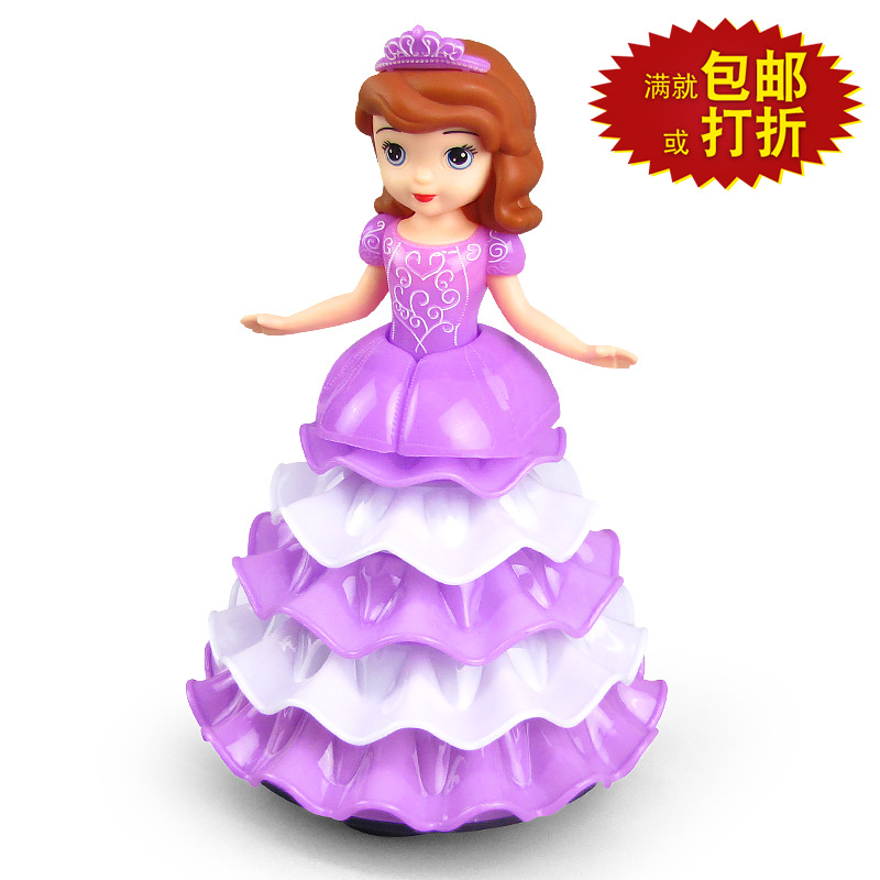 Nueva eléctrico universal automático caminando Sophie princesa luz música puesto Venta caliente al por mayor niños niña Juguetes