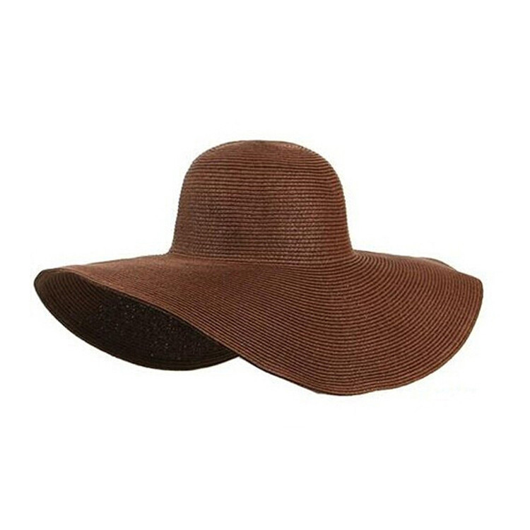 Women's Vacation Solid Color Big Eaves Sun Hat display picture 2