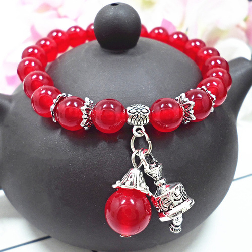 Crystal Bracelet Chalcedony Bracelet Wholesale Small Jewelry for Female Couples Handmade Beaded Hand Jewelry Jewelry Yiwu Small Commodities