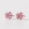 Ceramics, cute design accessory, fresh small earrings for adults, simple and elegant design