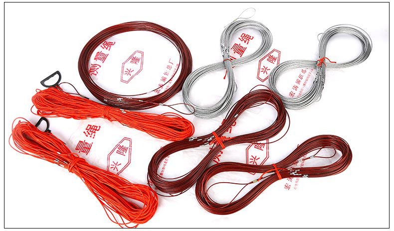 빨간색 일반 나일론 측정 로프 30 미터-100 미터