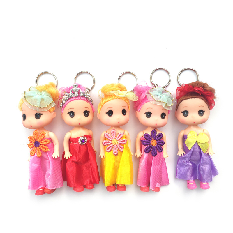 DIY芭比娃娃新款韩版12cm迷糊娃娃公仔挂件女孩玩具1元钥匙扣 详情14
