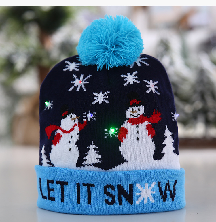 Unisex Süß Weihnachtsbaum Schneemann Reh Crimpen Wollmütze display picture 3