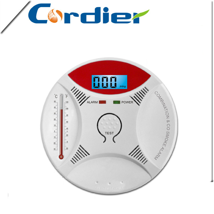 烟雾报警器，一氧化碳报警器，二种功能合一体报警器，