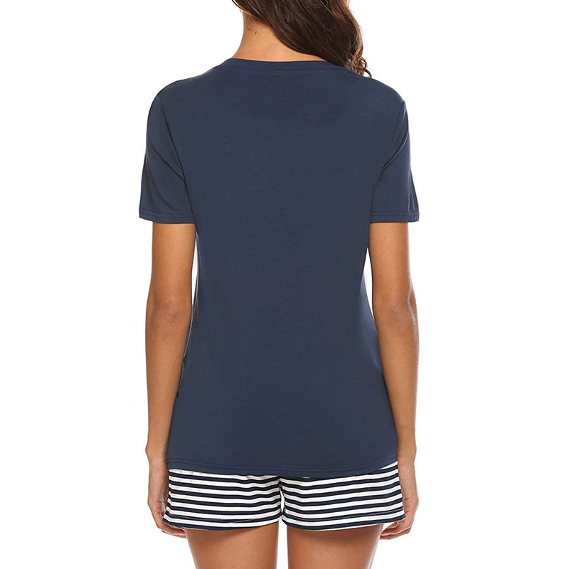 ChicShe 2025 European And American Women's Summer Striped Two-Piece Set New Modal Comfortable Homewear_voghion.com