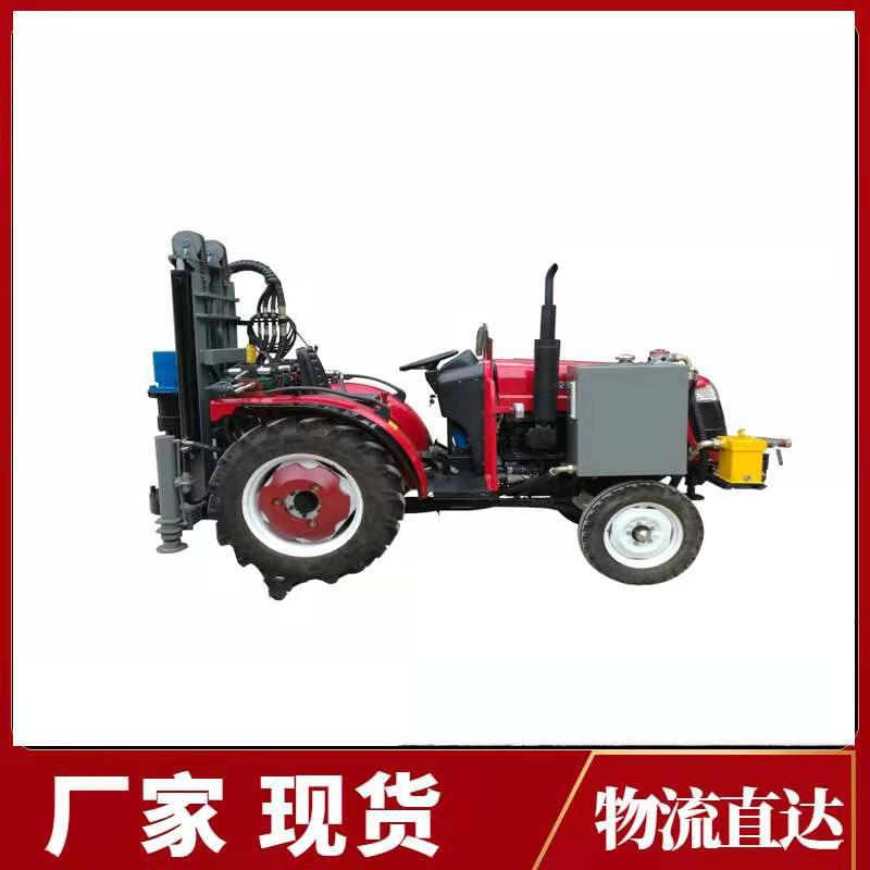 厂家直销 拖拉机车载式气动打井机 200米地质勘探岩石钻孔打井机