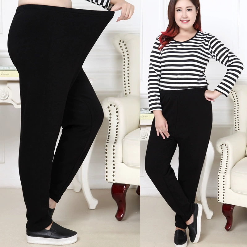 200 кг 300 кг Большие размеры Женская утолщенная женская верхняя одежда на флисовой подкладке хлопковые теплые брюки талия 3 фута 4 фута леггинсы плюс удобрения