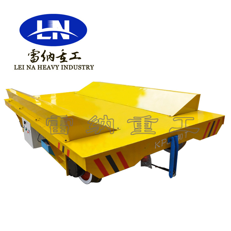 重型轨道电动平板搬运车 工业轨道送料电动地平车 车间轨道平车