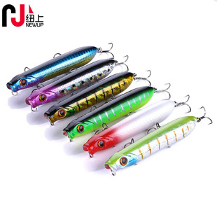 Big Popper Lures Hard Plastic Minnow Baits Fresh Water Bass Swimbait Tackle Gear