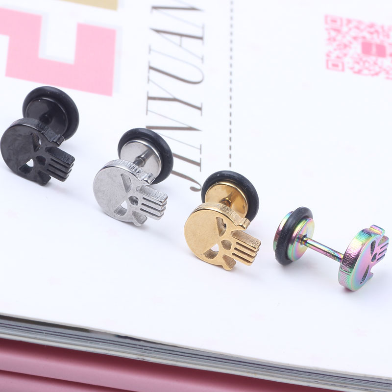 Geometric Stainless Steel Earrings for Women - Silver Fashion Cartilage Stud Hoop detail image 10