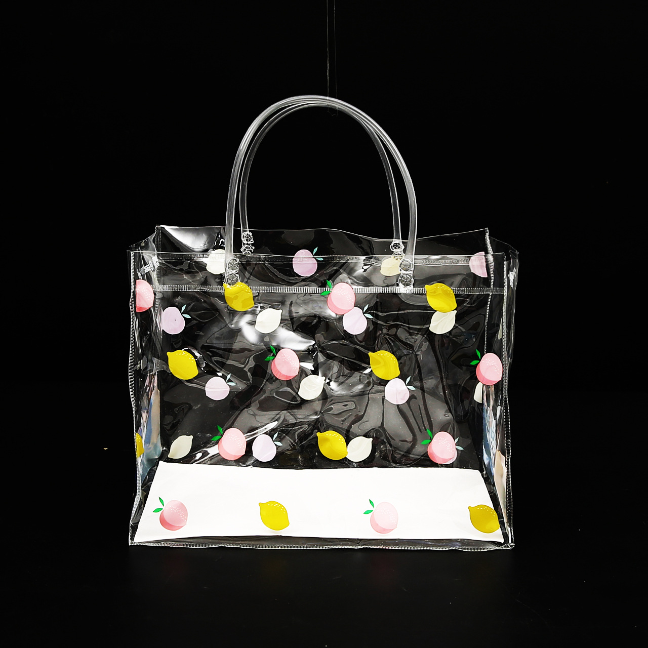 婚庆透明化妆品收纳袋 批发PVC手提礼品袋 伴手礼包装袋创意logo