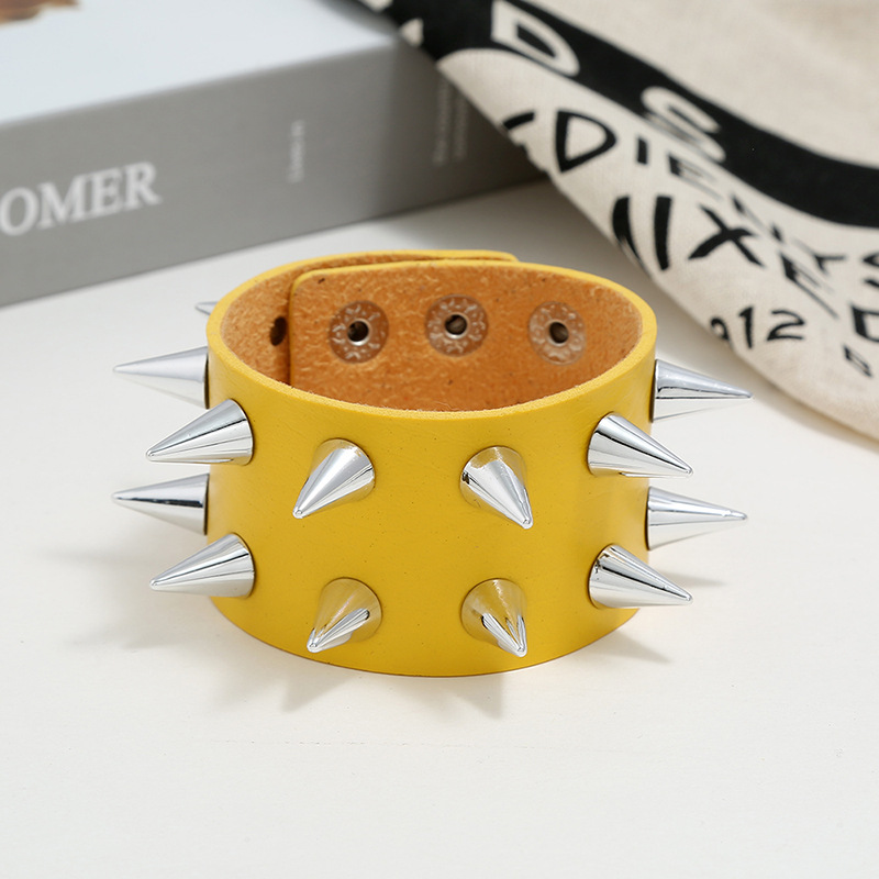 Fashion Geometric Pu Leather No Inlaid Unisex Bracelets display picture 8