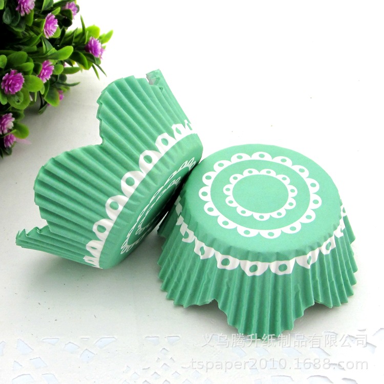 透明pvc盒装莲花蛋糕杯 48pcs烘焙蛋糕纸杯 蛋糕纸托