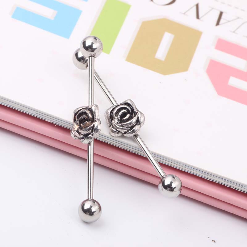 Labret piercing jewelry detail image