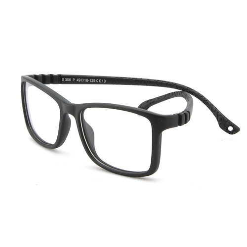 Fashionable children's silicone frame soft outdoor sports children's glasses with headband flat mirror baby one-piece mirror P306