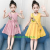 Summer clothing, dress with sleeves sleevless, girl's skirt, Korean style, 2019, children's clothing