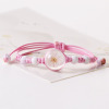 Sweet and small fresh dry polished peach blossom bracelet weaving ancient style adult students female booths to spread the goods