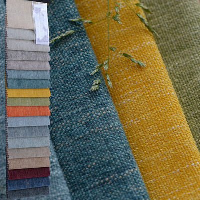 沙发布 雪尼尔布料纯色沙发套布料 坐垫套面料批发现货