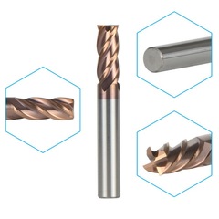 55-degree tungsten carbide end mill CNC hard alloy flat end mill 4-flute tungsten carbide flat end mill router bit coated tungsten carbide tool