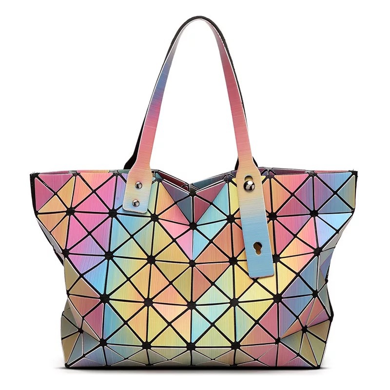 7 * 8 japanesch a koreanesch Trend 3D Reebou Laser Shooting Handtasche zesummeklappbar Rubik's Cube Geometrie Grouss Kapazitéit Villfälteg_voghion.com